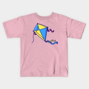 Kite Flying Cartoon Kids T-Shirt